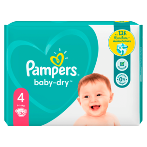 Pampers Baby-Dry Windeln Gr.4 9-14kg 36 Stück
